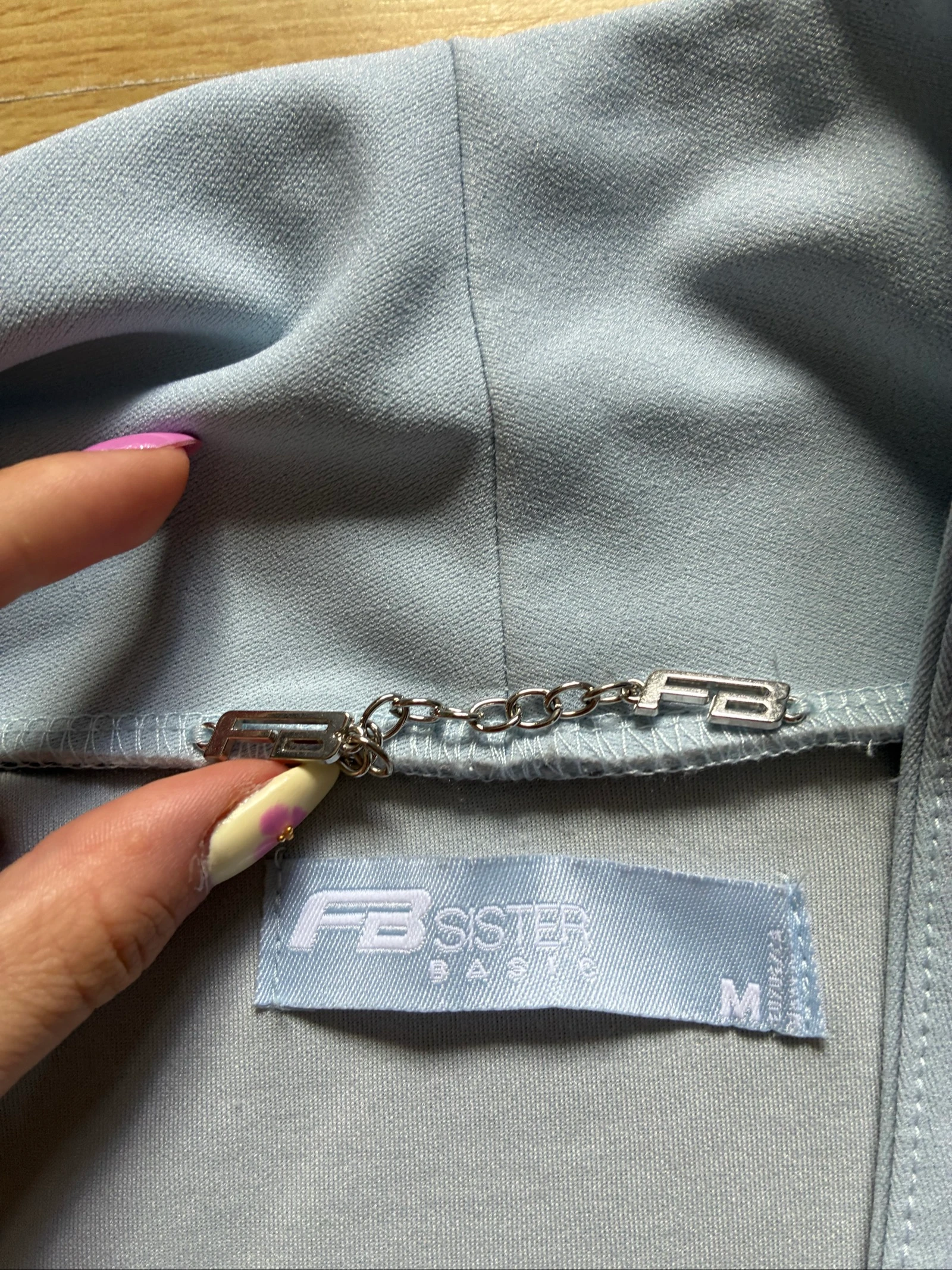 Blazer fluido feminino M azul céu – photo 4